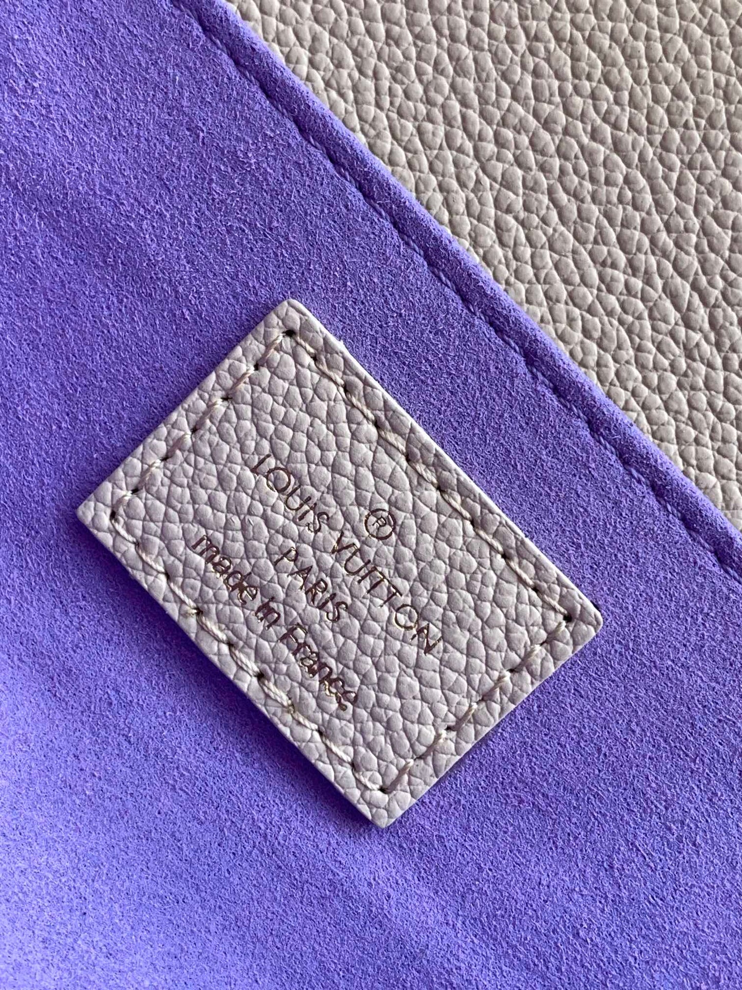 Louis Vuitton Pochette Métis East West Monogram Empreinte Leather Handbag - Beige/Purple