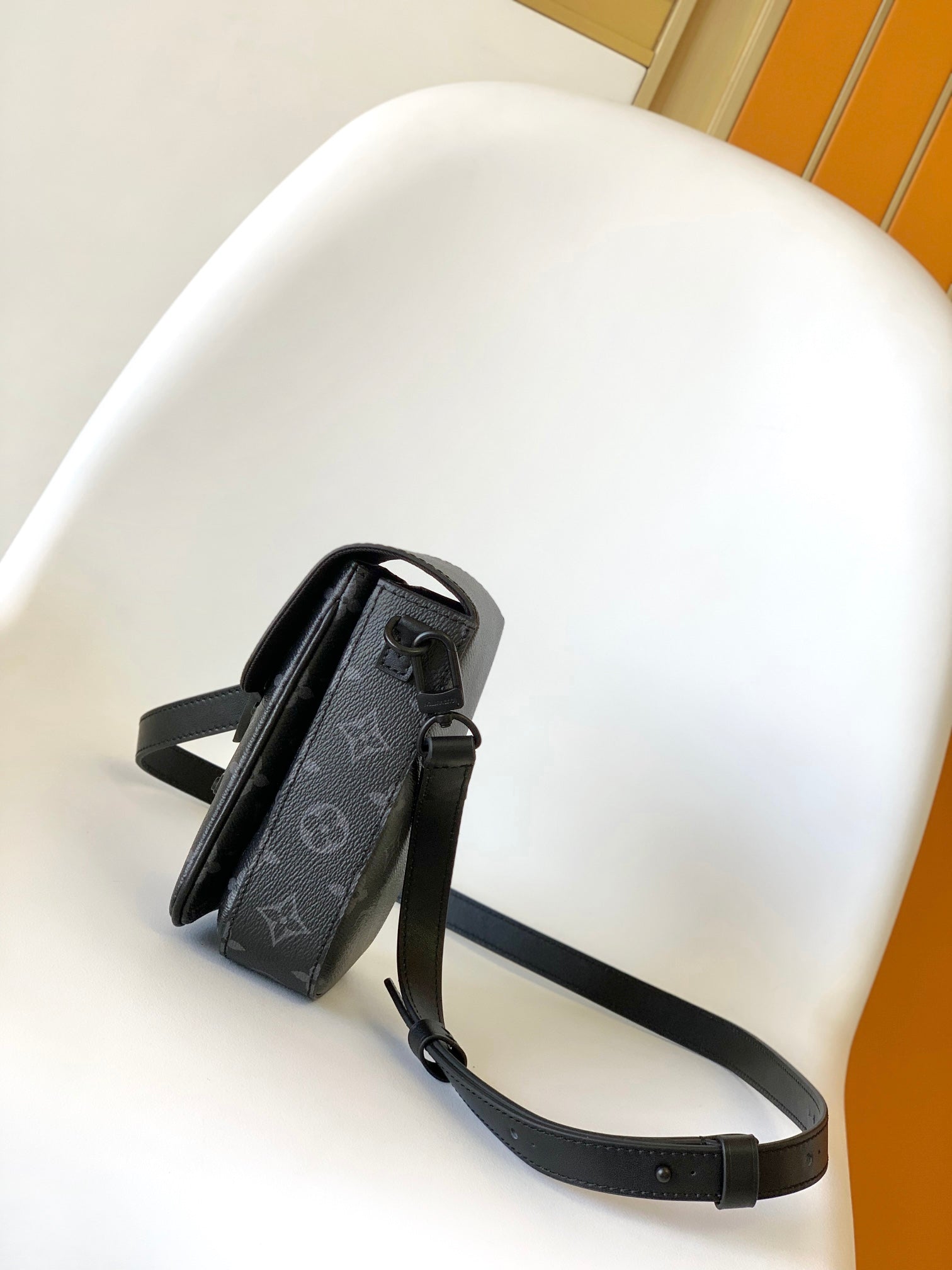 Louis Vuitton S-Lock Vertical Wearable Wallet Monogram Eclipse Canvas