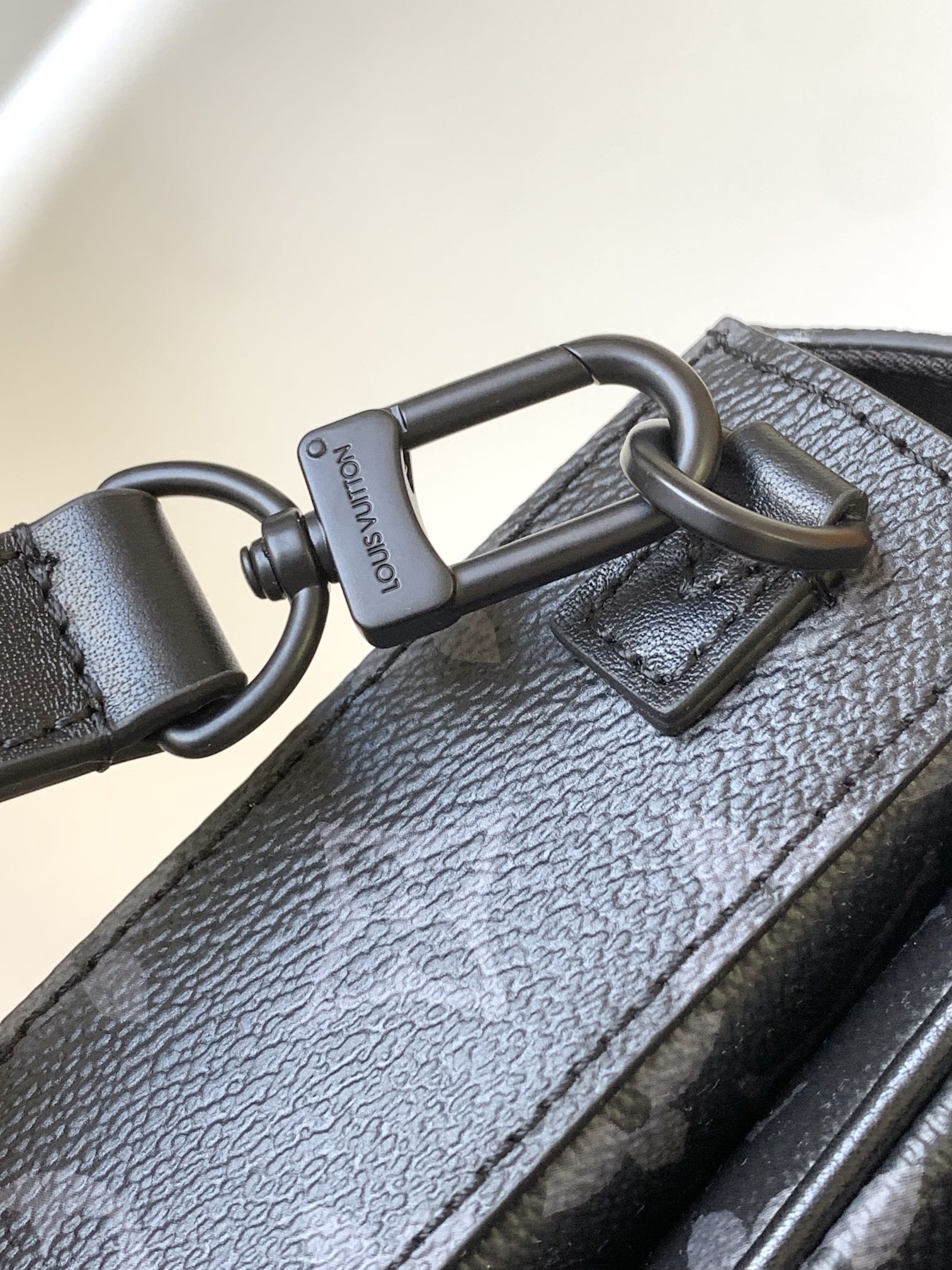 Louis Vuitton S-Lock Vertical Wearable Wallet Monogram Eclipse Canvas