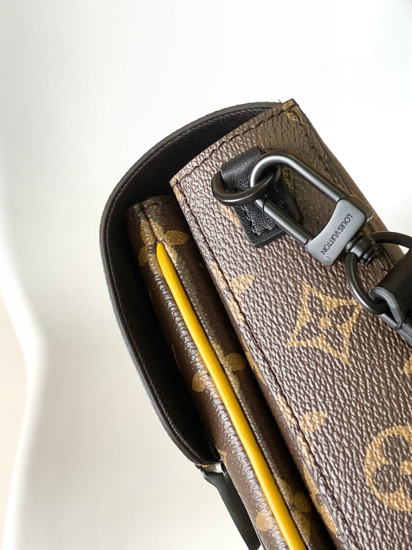 Louis Vuitton S-Lock Vertical Wearable Wallet Monogram Macassar Canvas