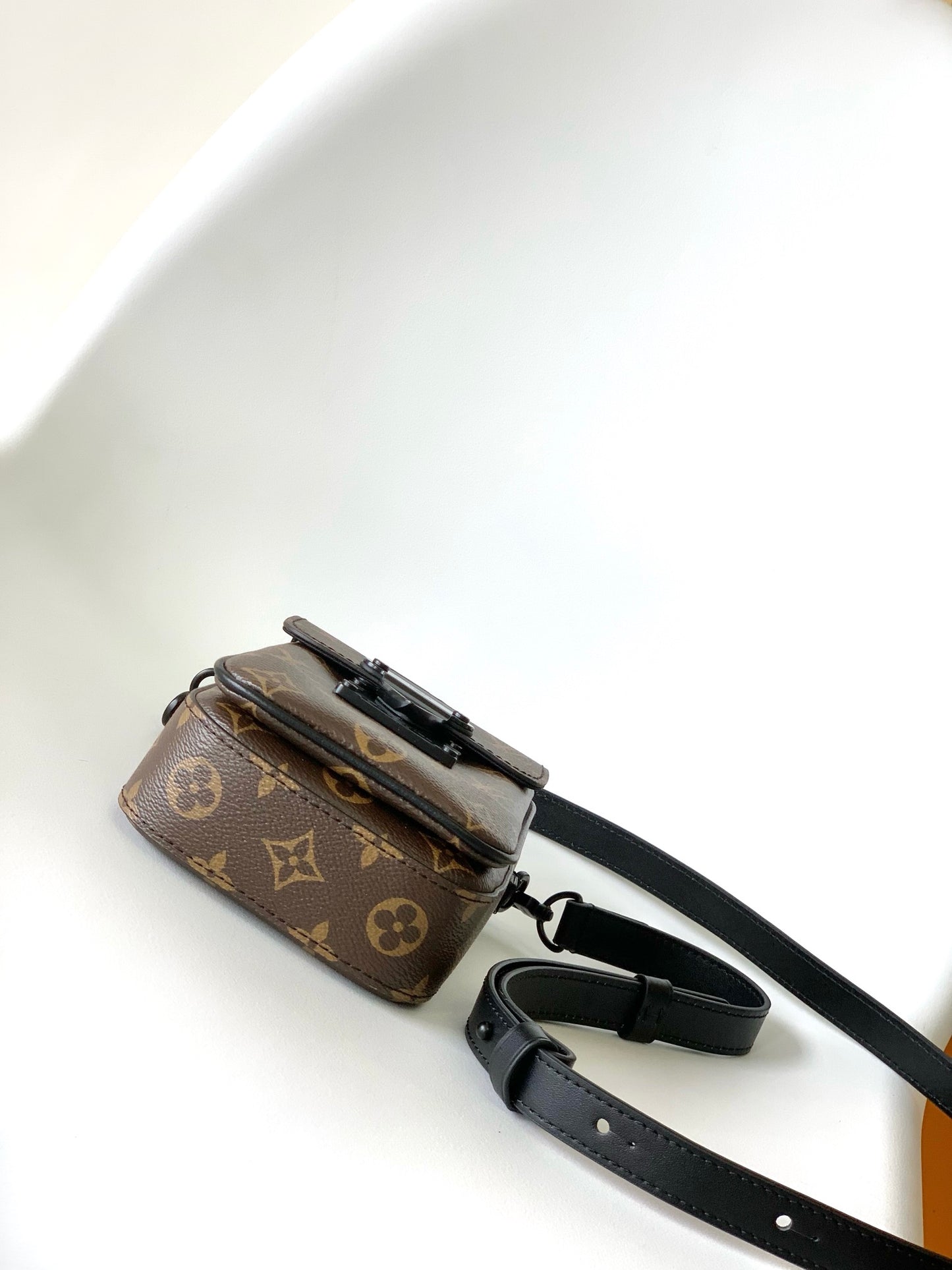 Louis Vuitton S-Lock Vertical Wearable Wallet Monogram Macassar