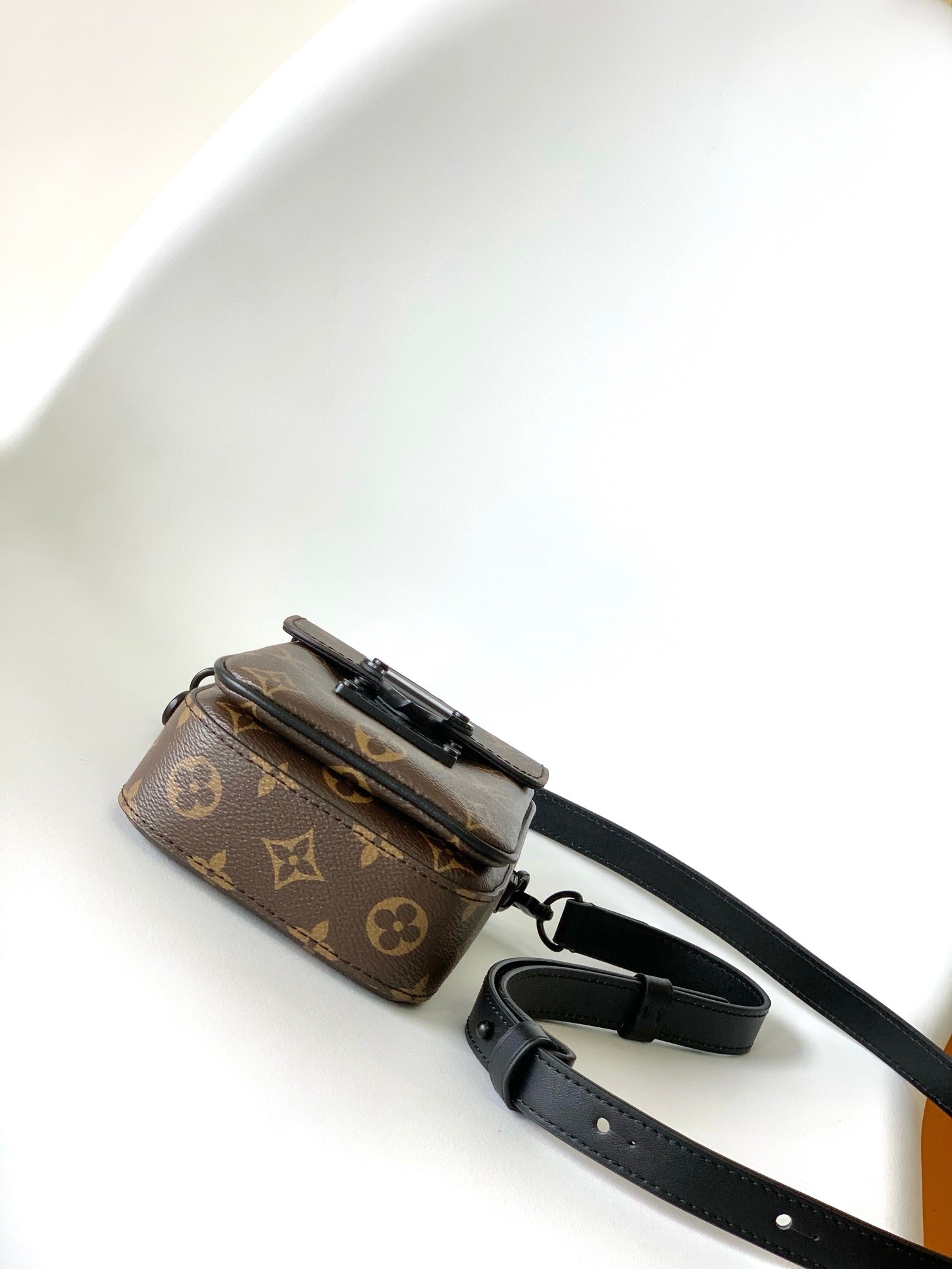Louis Vuitton S-Lock Vertical Wearable Wallet Monogram Macassar