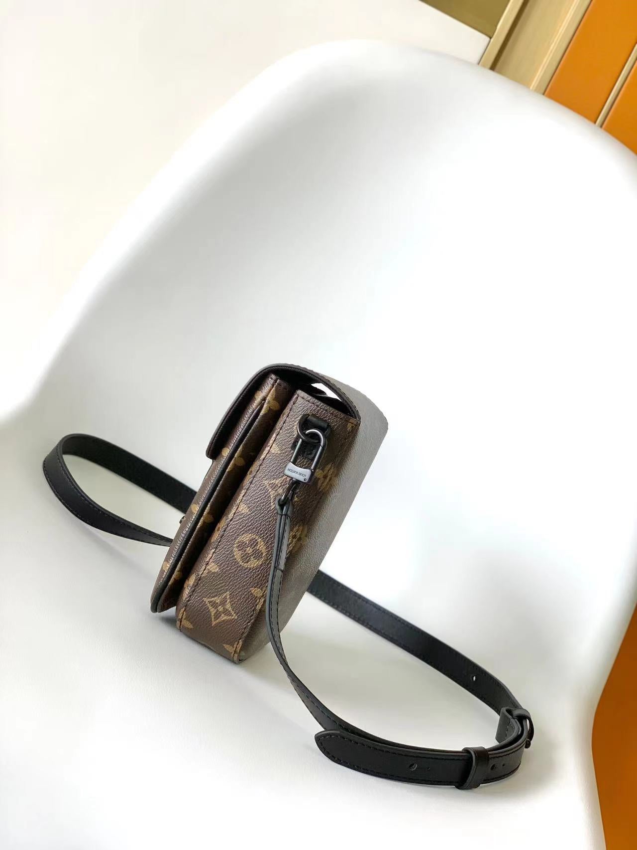 Louis Vuitton S-Lock Vertical Wearable Wallet Monogram Macassar