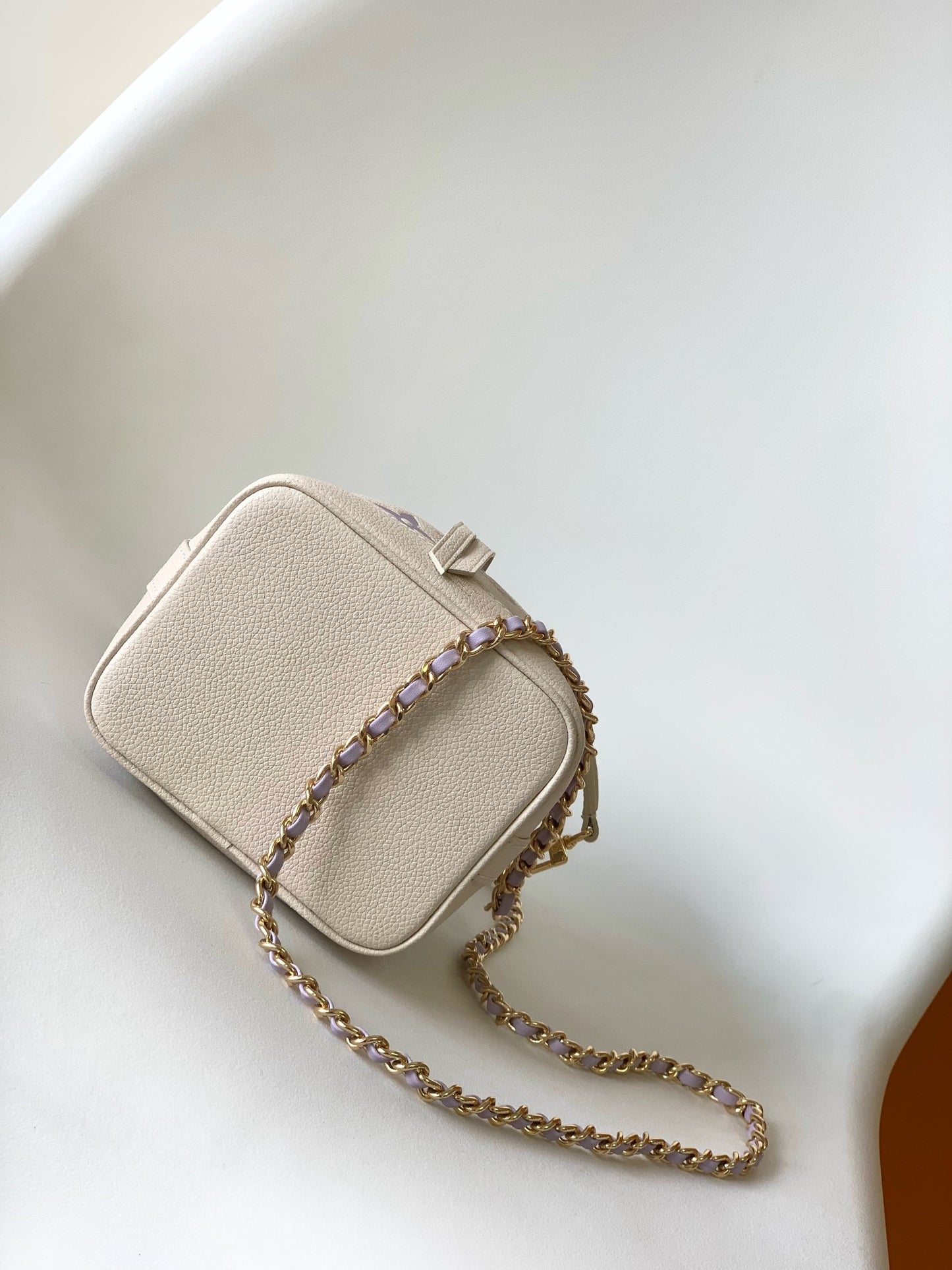 Louis Vuitton Nano Noé Bicolor Monogram Bucket Bag - White & Purple