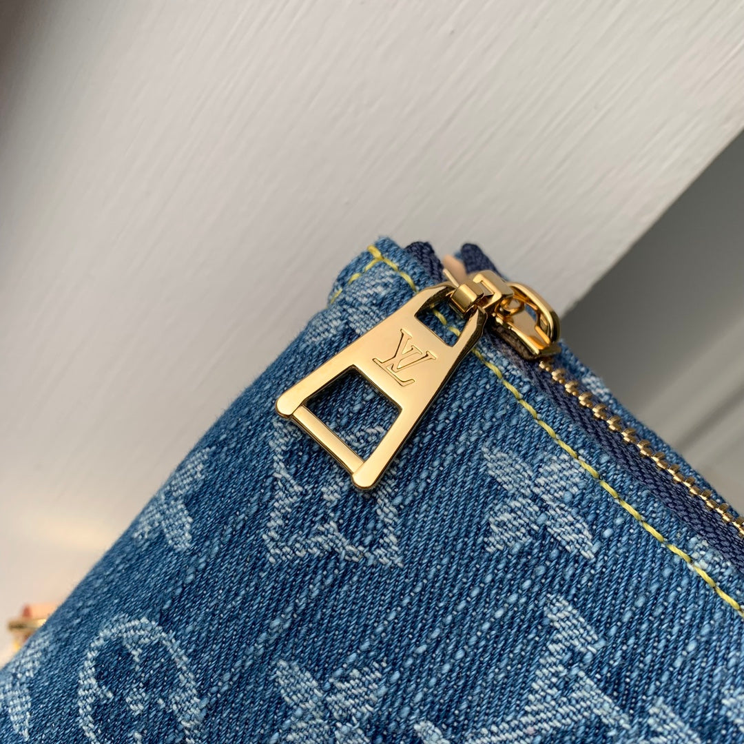 Louis Vuitton Monogram Denim Coussin PM Bag - Blue