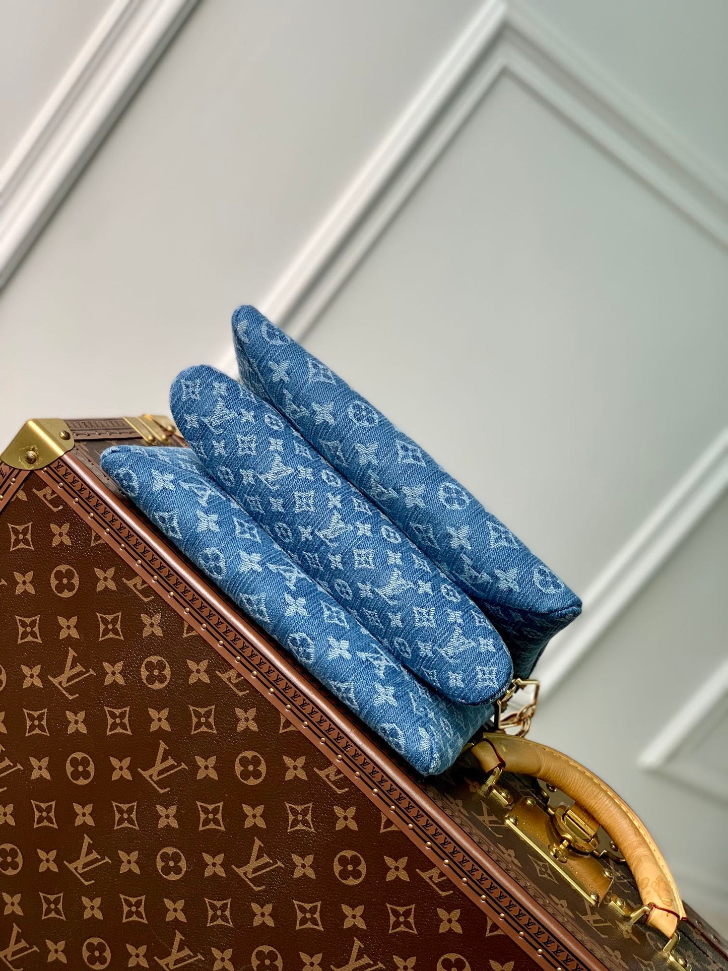 Louis Vuitton Monogram Denim Coussin PM Bag - Blue