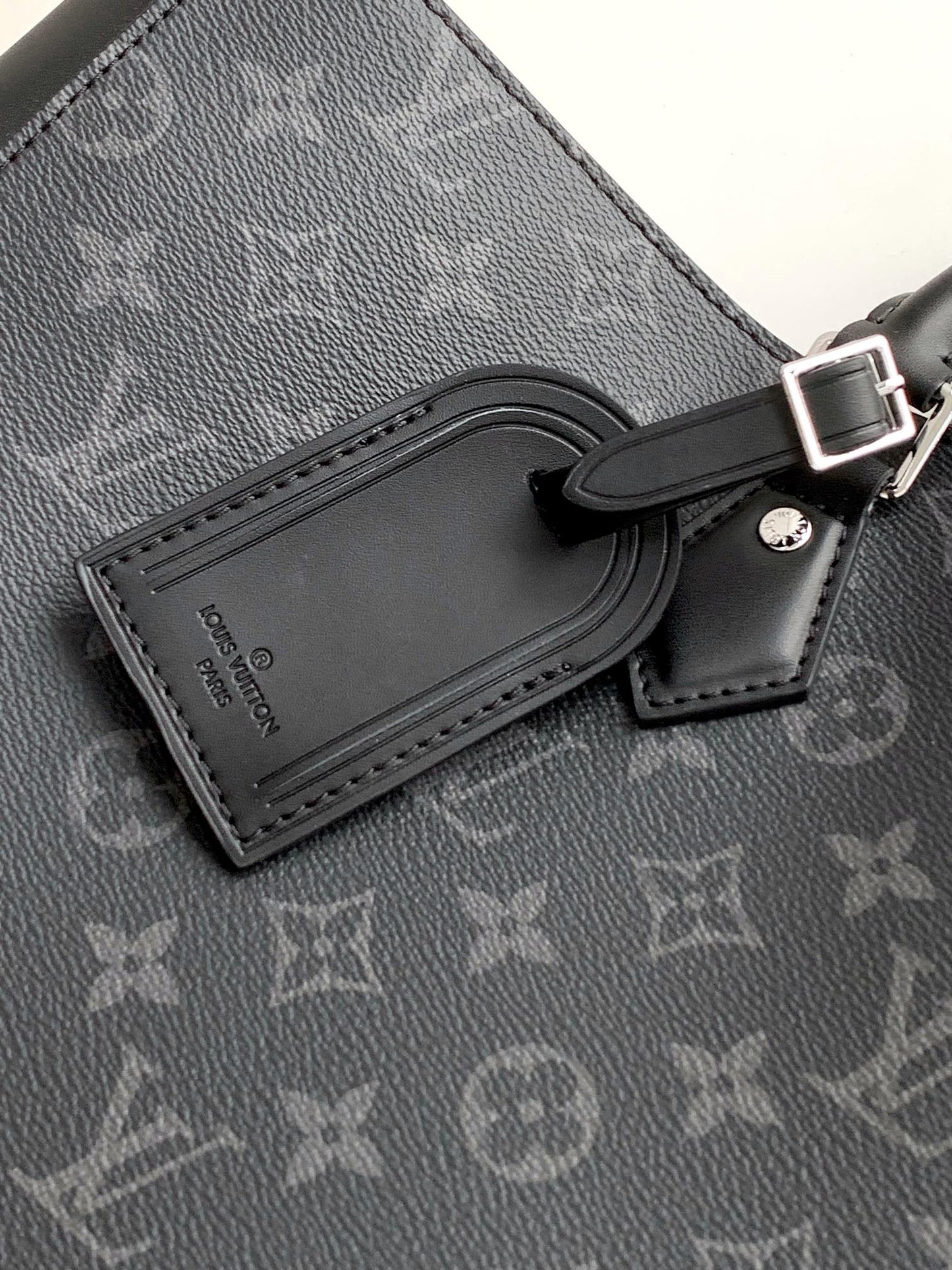 Louis Vuitton Monogram Eclipse Canvas Tote Bag - Black Business Briefcase