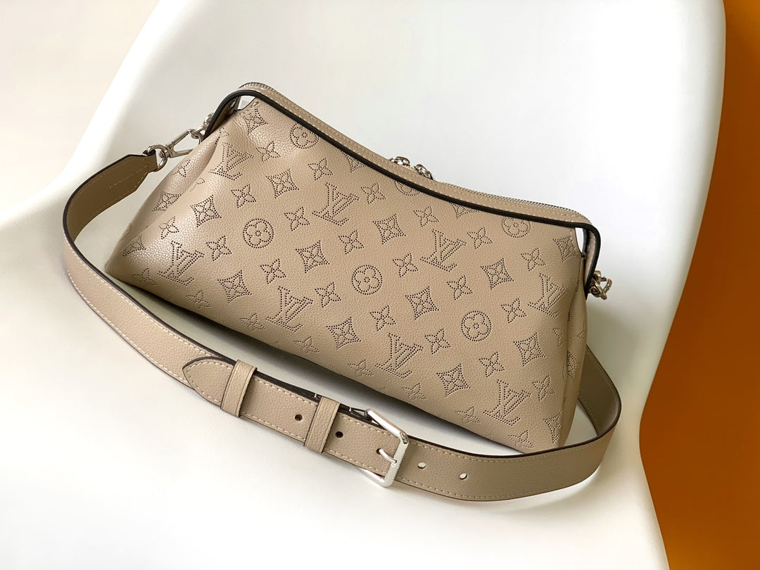 Louis Vuitton Boulogne Monogram Empreinte Leather Bag - Beige