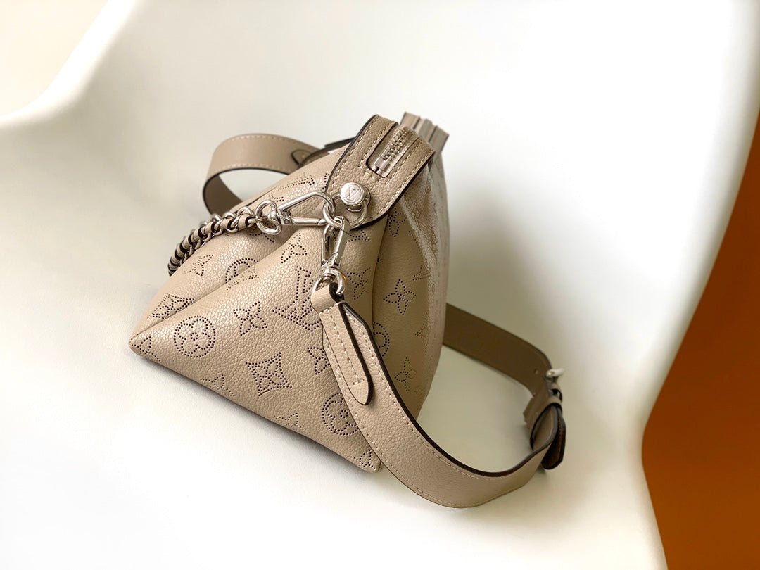 Louis Vuitton Boulogne Monogram Empreinte Leather Bag - Beige