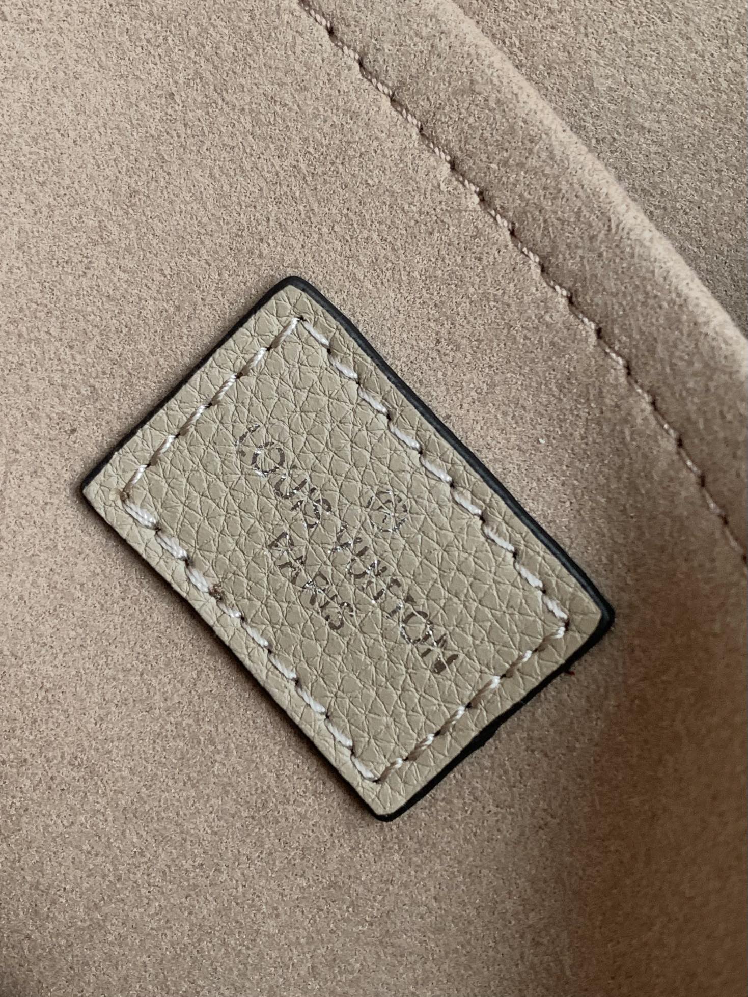 Louis Vuitton Boulogne Monogram Empreinte Leather Bag - Beige