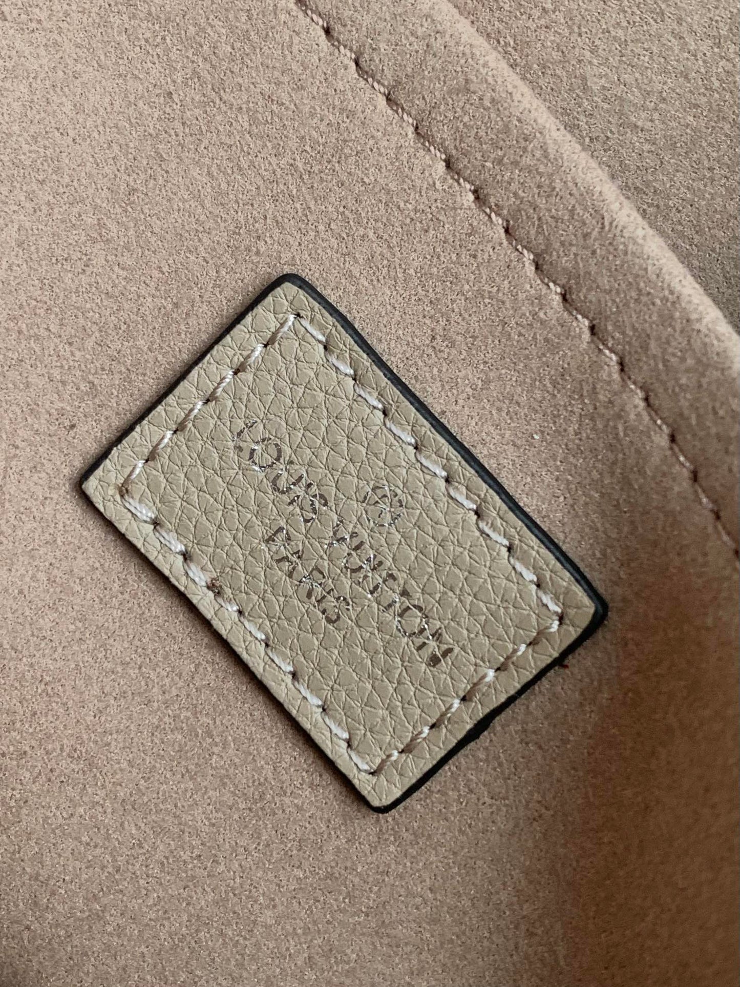 Louis Vuitton Boulogne Monogram Empreinte Leather Bag - Beige