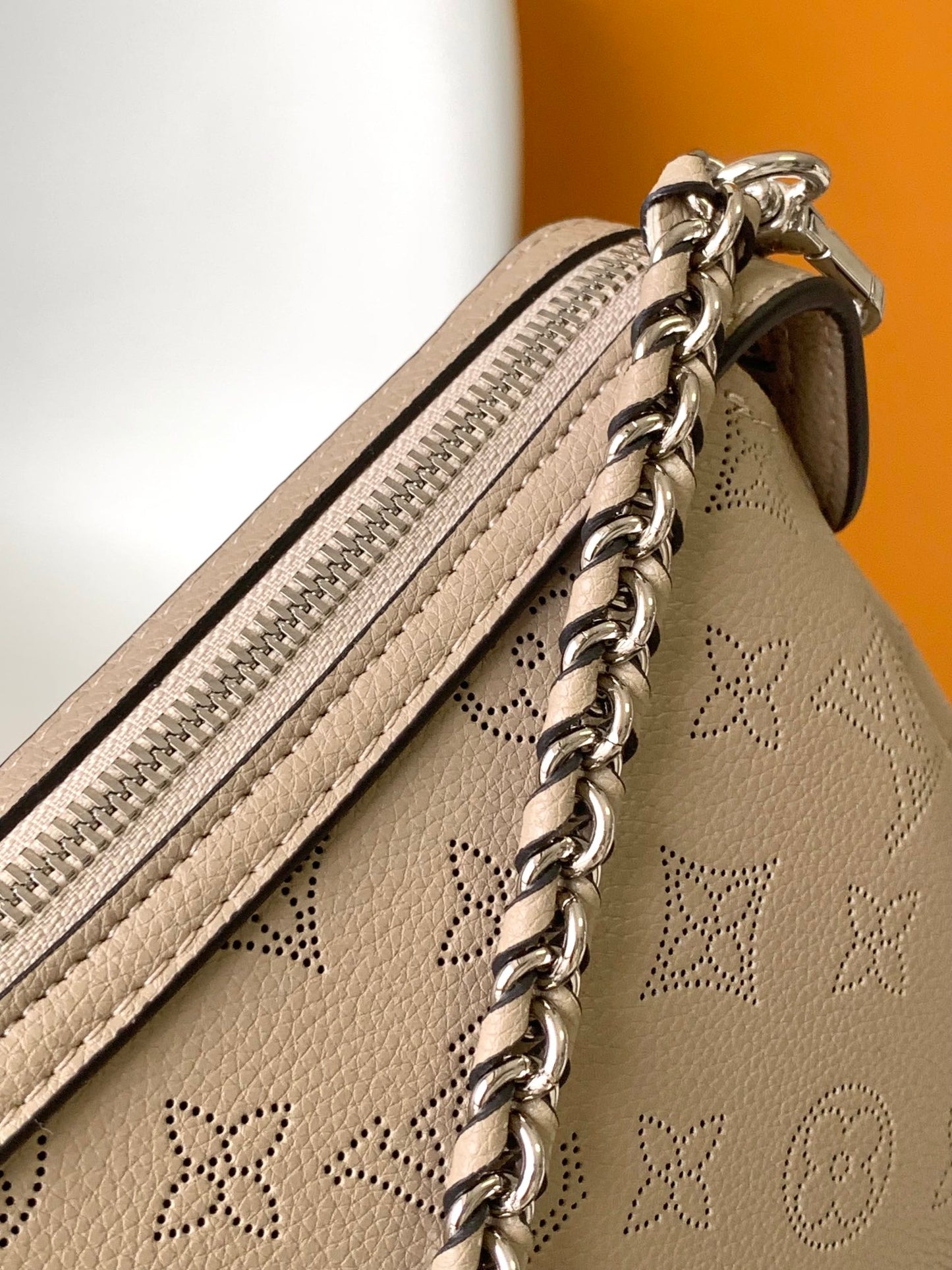 Louis Vuitton Boulogne Monogram Empreinte Leather Bag - Beige