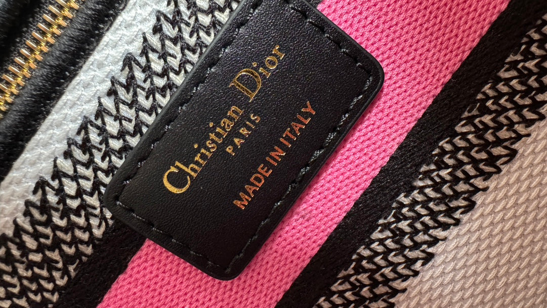 Christian Dior Medium Lady D-Lite Bag with Butterfly Embroidery