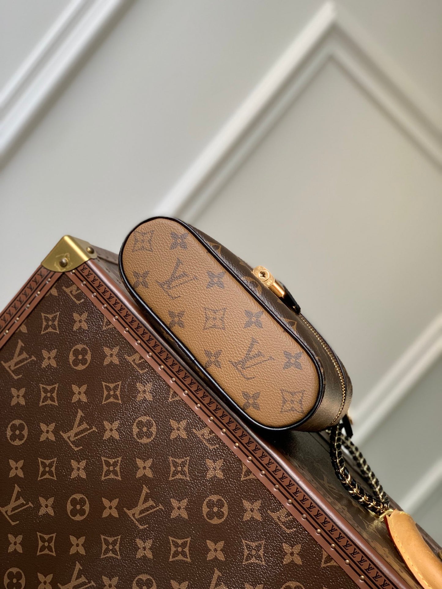 Louis Vuitton Vanity PM Monogram Reverse Canvas Handbag