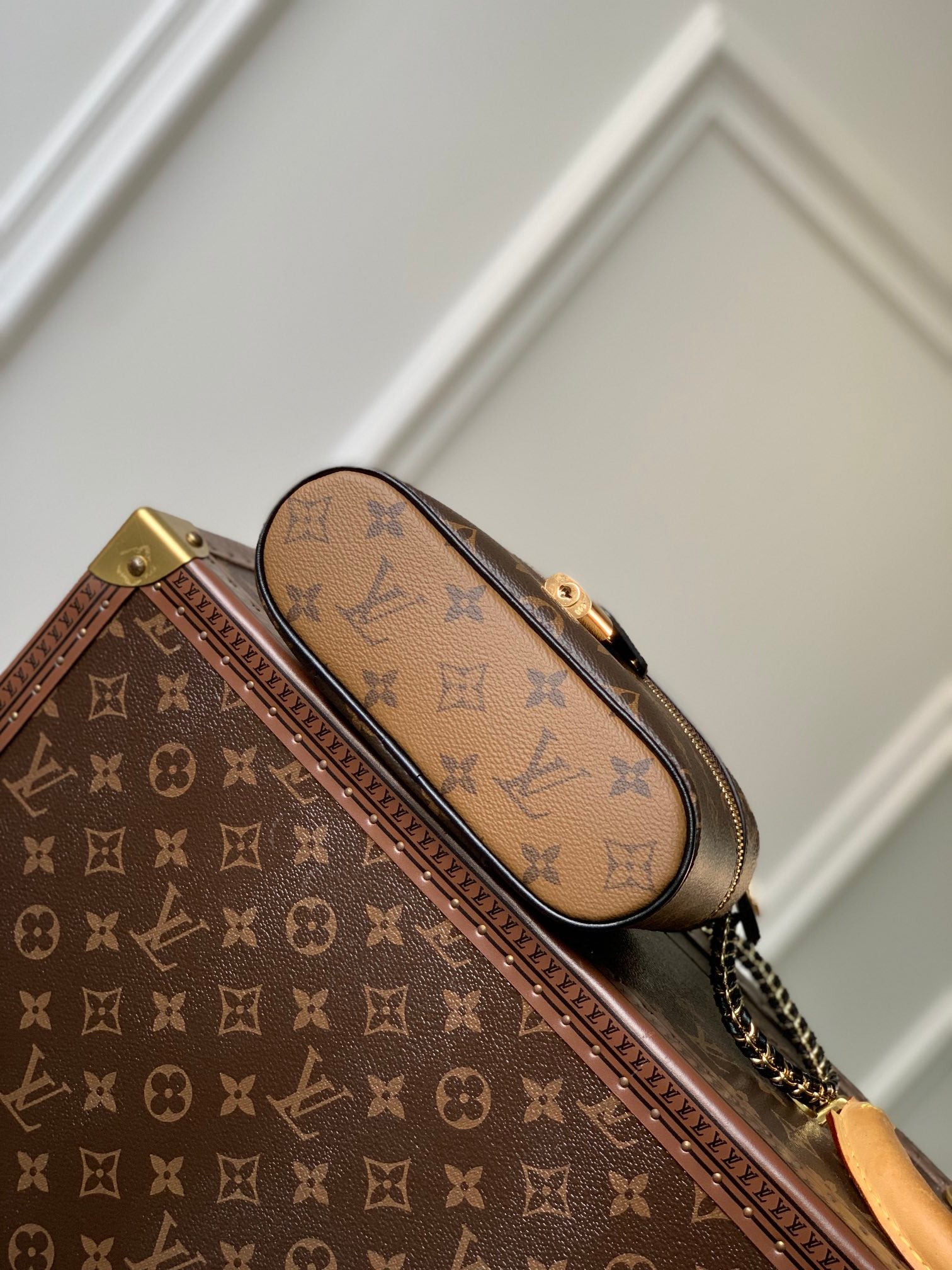 Louis Vuitton Vanity PM Monogram Reverse Canvas Handbag