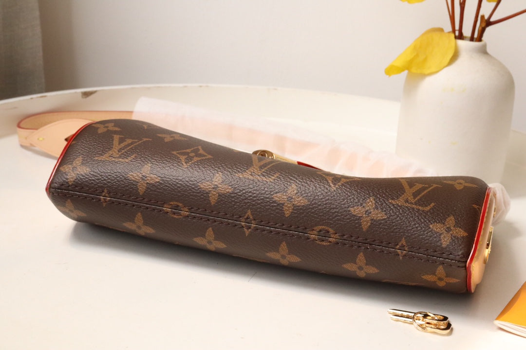 Louis Vuitton Monogram Canvas Flower Zipped Tote PM Handbag with Gold Padlock