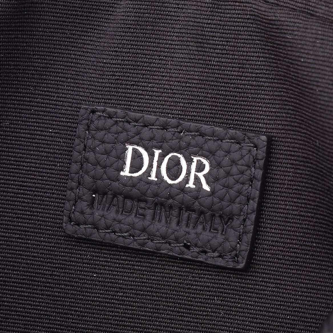 Christian Dior Oblique Jacquard Messenger Bag - Black and Beige Crossbody with Detachable Pouch