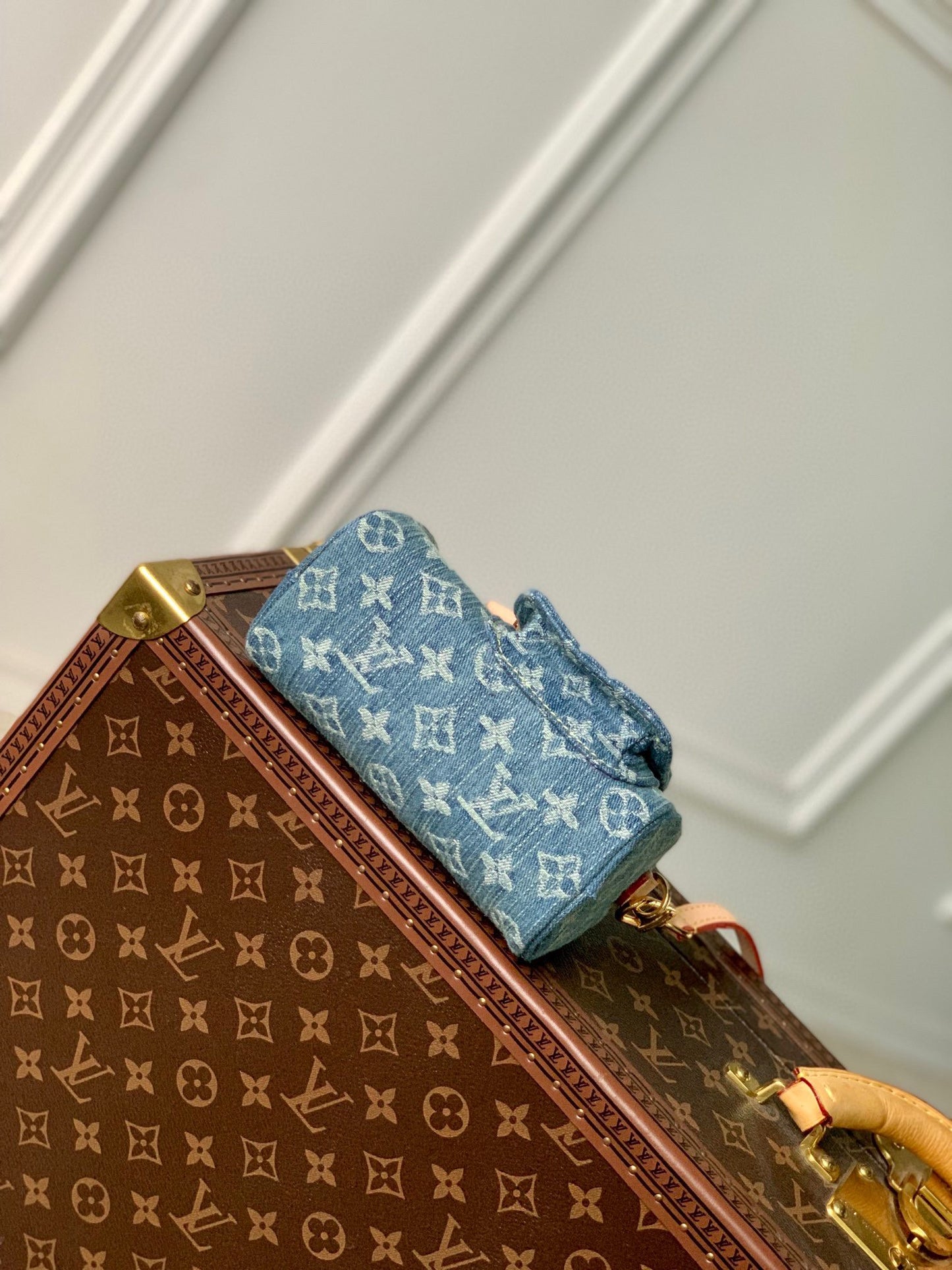 Louis Vuitton Nano Speedy Bag - Monogram Denim Blue
