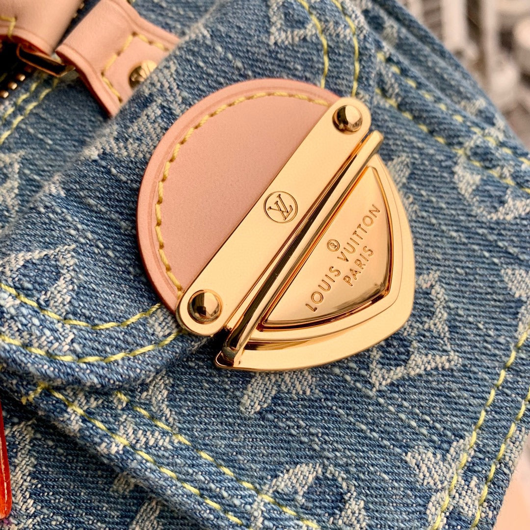 Louis Vuitton Nano Speedy Bag - Monogram Denim Blue