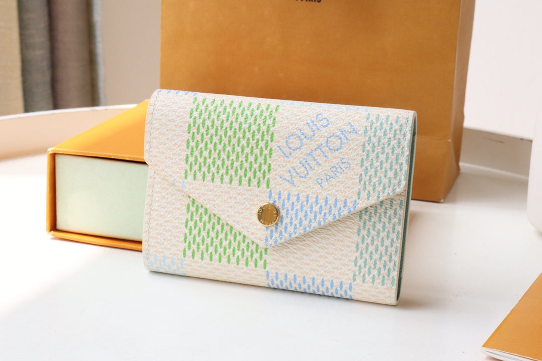 Louis Vuitton Victorine Wallet - Pastel Colorblock Monogram Canvas