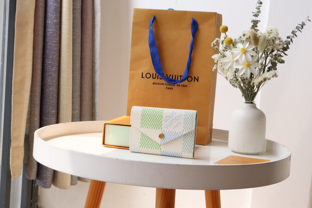 Louis Vuitton Victorine Wallet - Pastel Colorblock Monogram Canvas