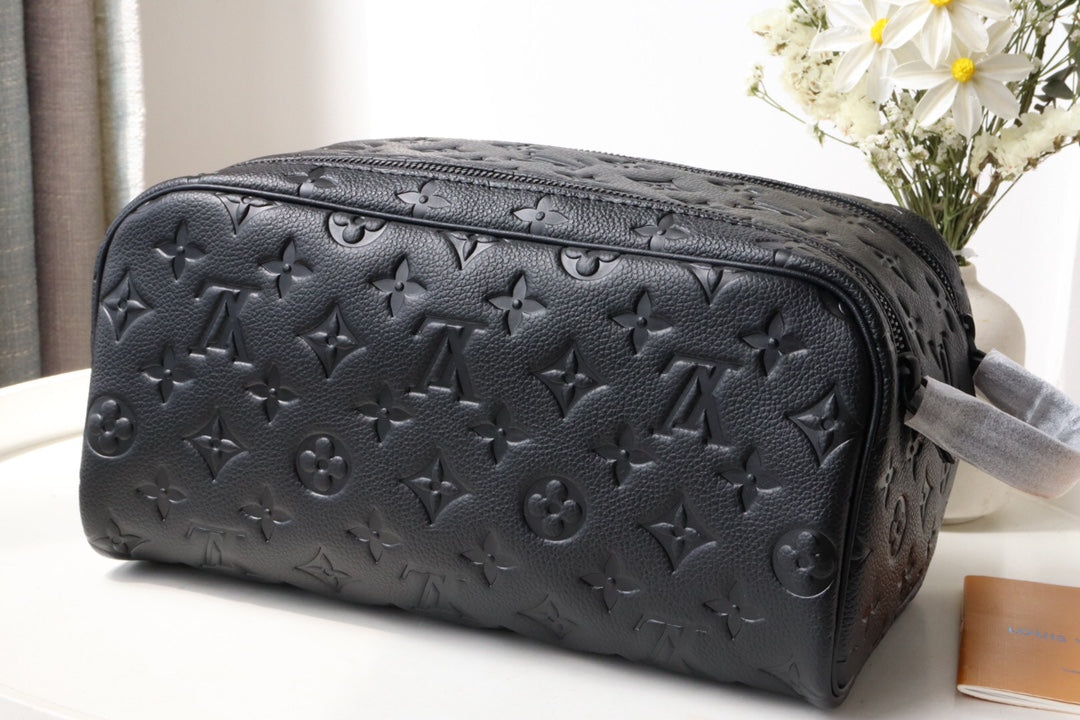 Louis Vuitton Monogram Shadow Dopp Kit - Black Toiletry Bag