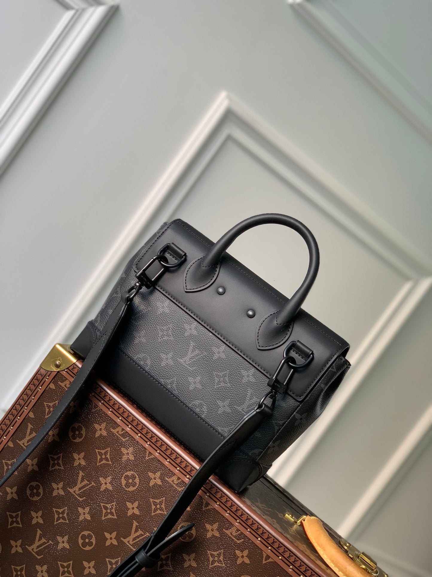 Louis Vuitton Steamer PM Monogram Eclipse Canvas - Black