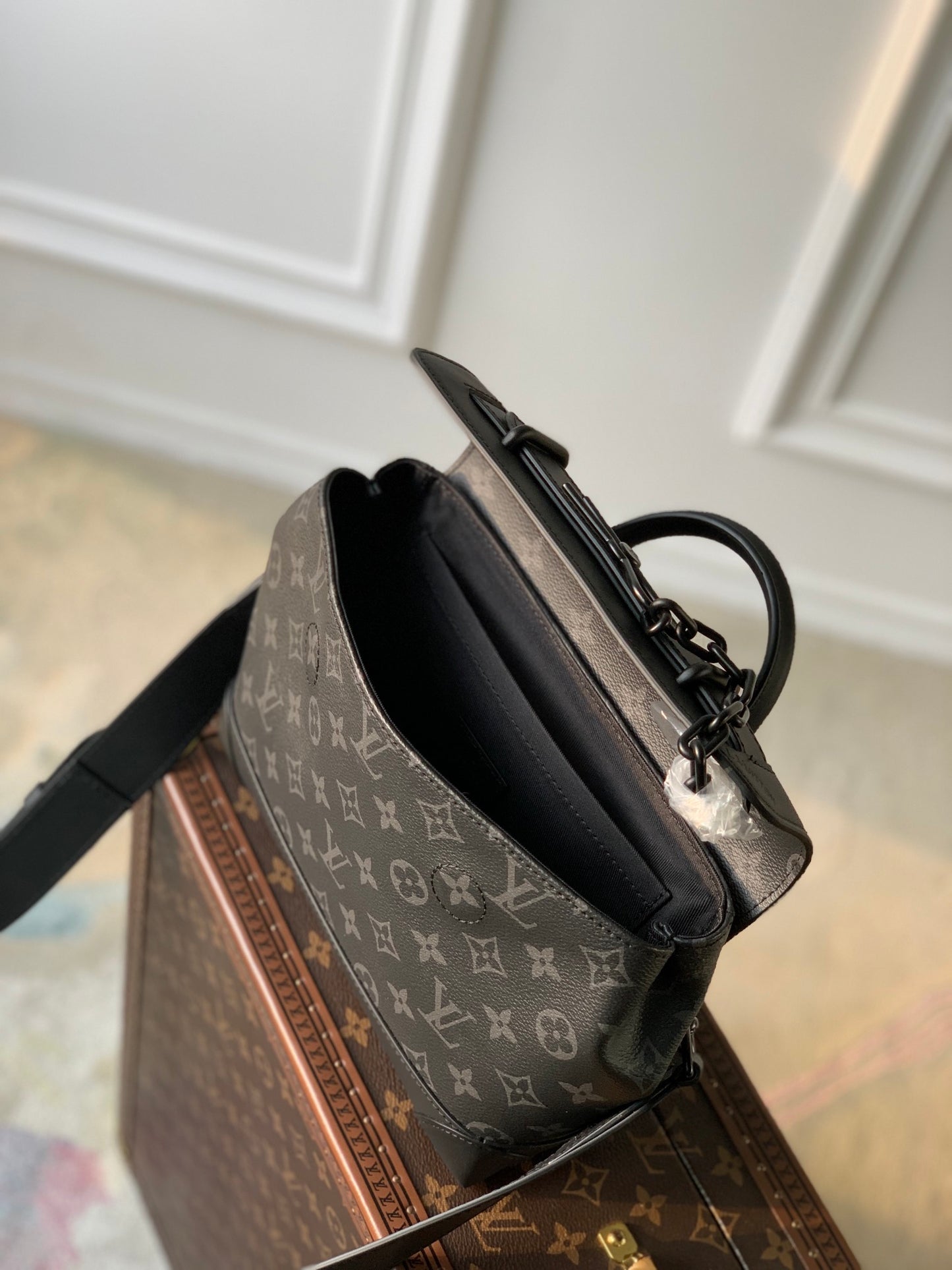 Louis Vuitton Steamer PM Monogram Eclipse Canvas - Black