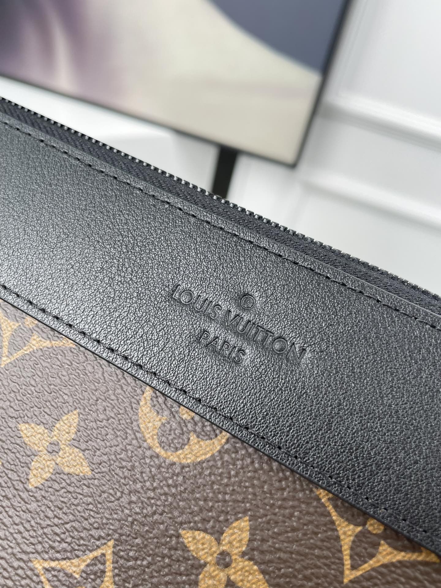 Louis Vuitton Monogram Macassar Kasai Clutch Bag Brown
