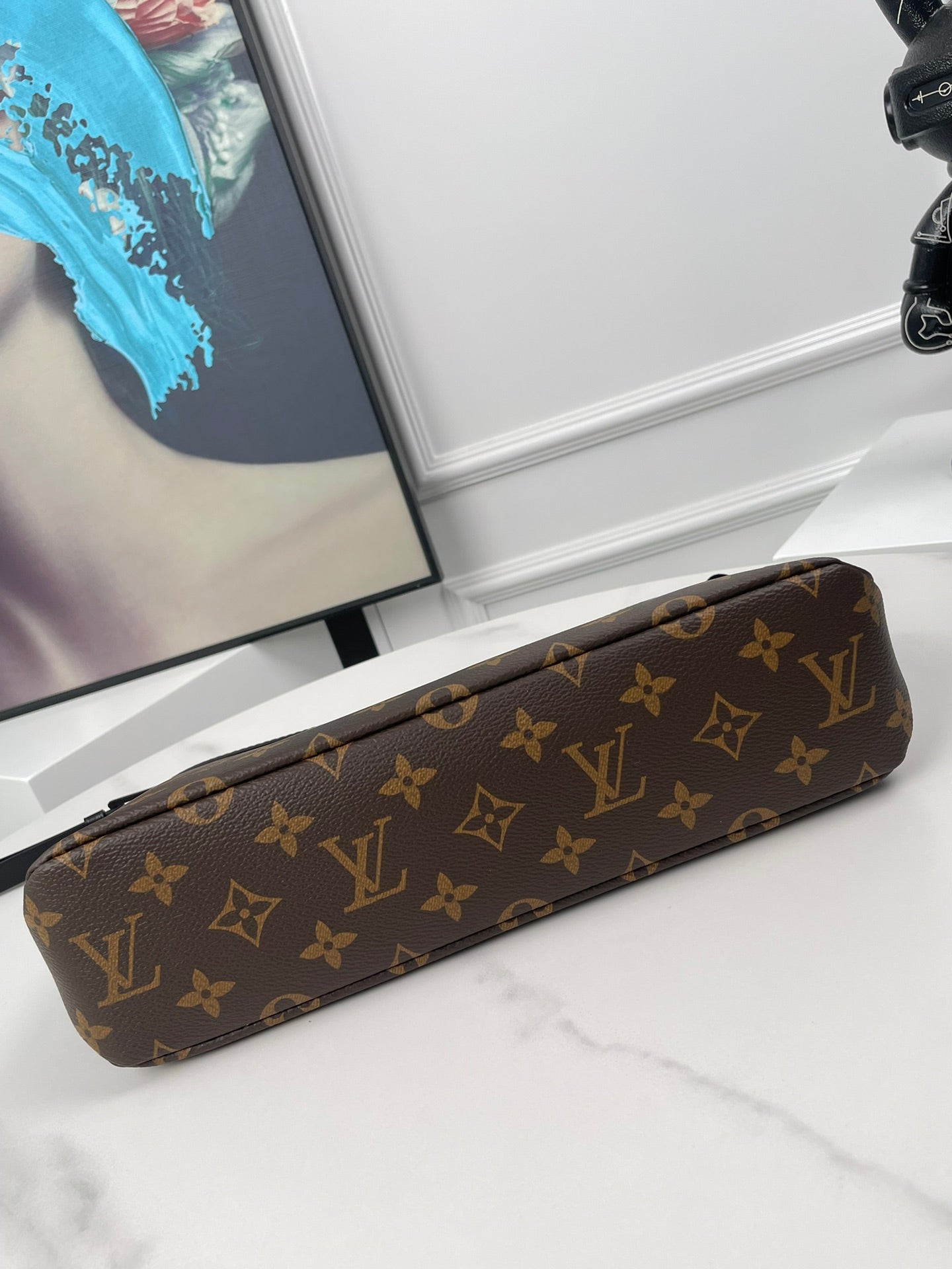 Louis Vuitton Monogram Macassar Kasai Clutch Bag Brown