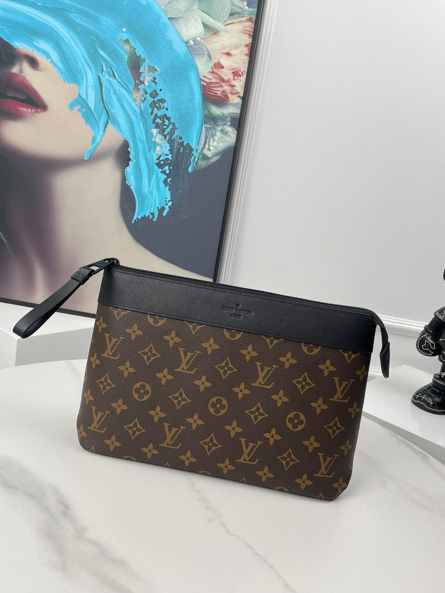 Louis Vuitton Monogram Macassar Kasai Clutch Bag Brown