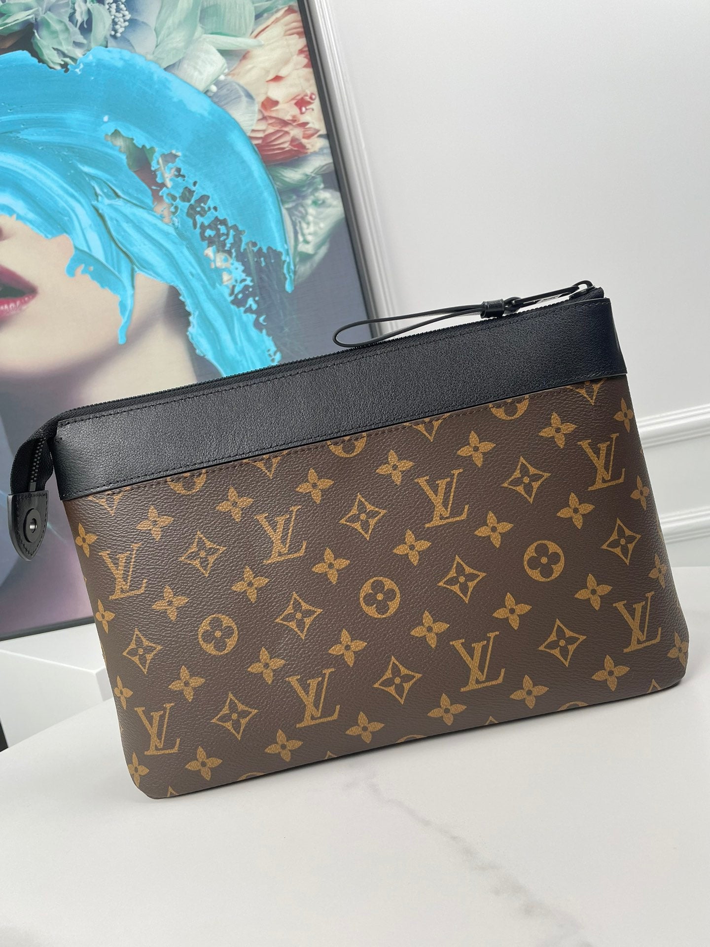 Louis Vuitton Monogram Macassar Kasai Clutch Bag Brown