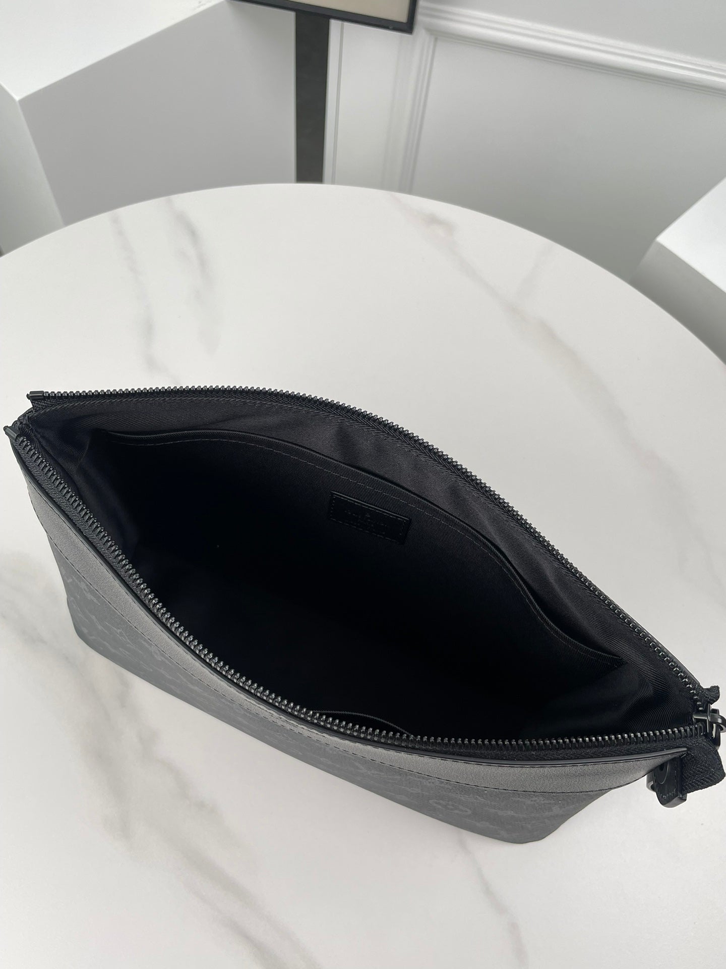 Louis Vuitton Monogram Eclipse Pochette Voyage MM Pouch