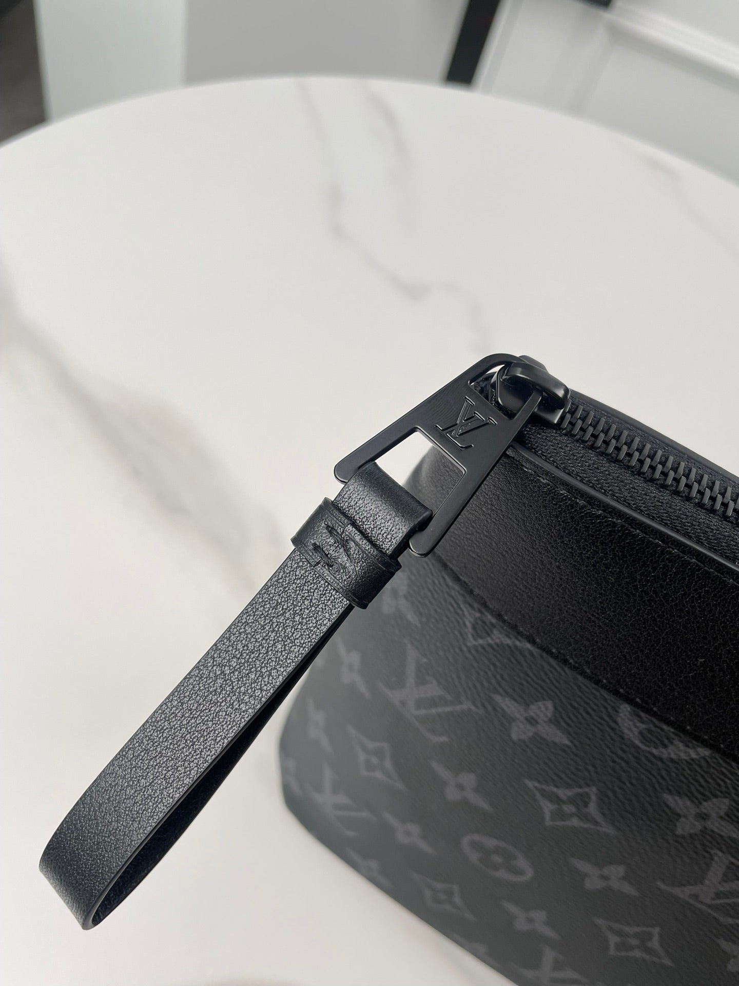 Louis Vuitton Monogram Eclipse Pochette Voyage MM Pouch