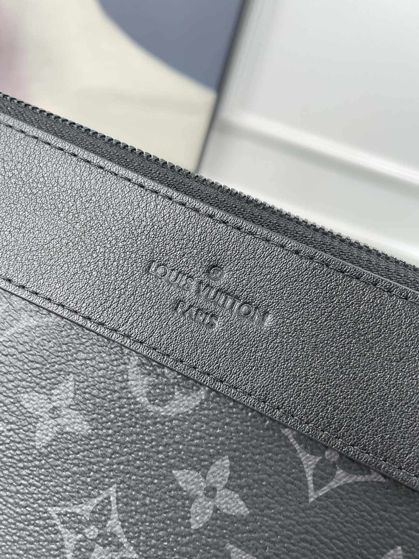 Louis Vuitton Monogram Eclipse Pochette Voyage MM Pouch