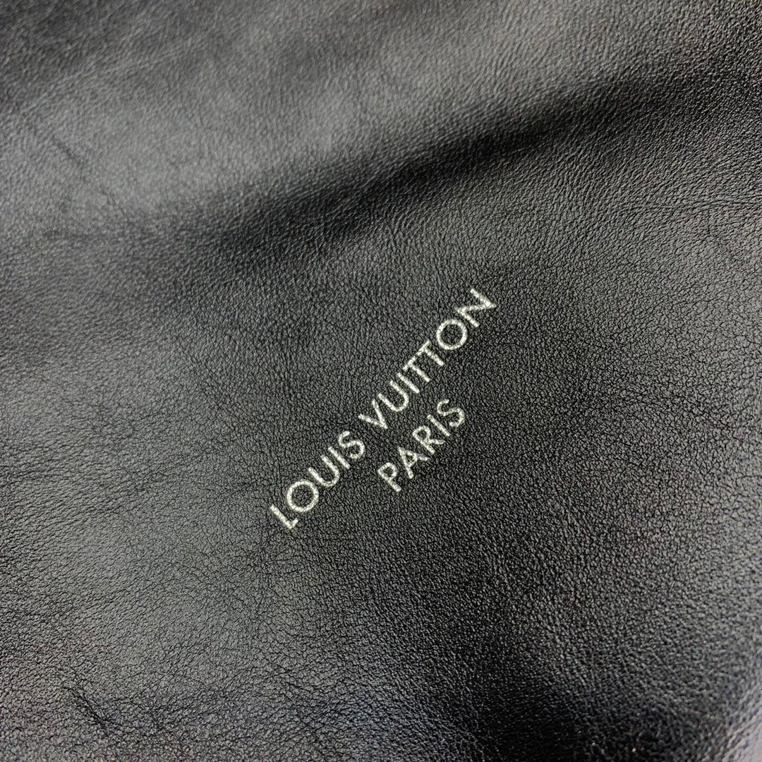 Louis Vuitton Low Key Hobo MM Black Calfskin Leather Shoulder Bag