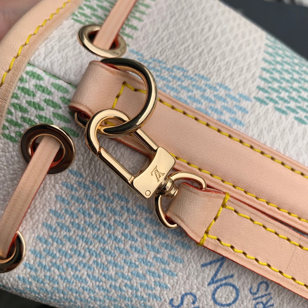 Louis Vuitton Nano Noé Damier Azur Bucket Bag - Limited Edition