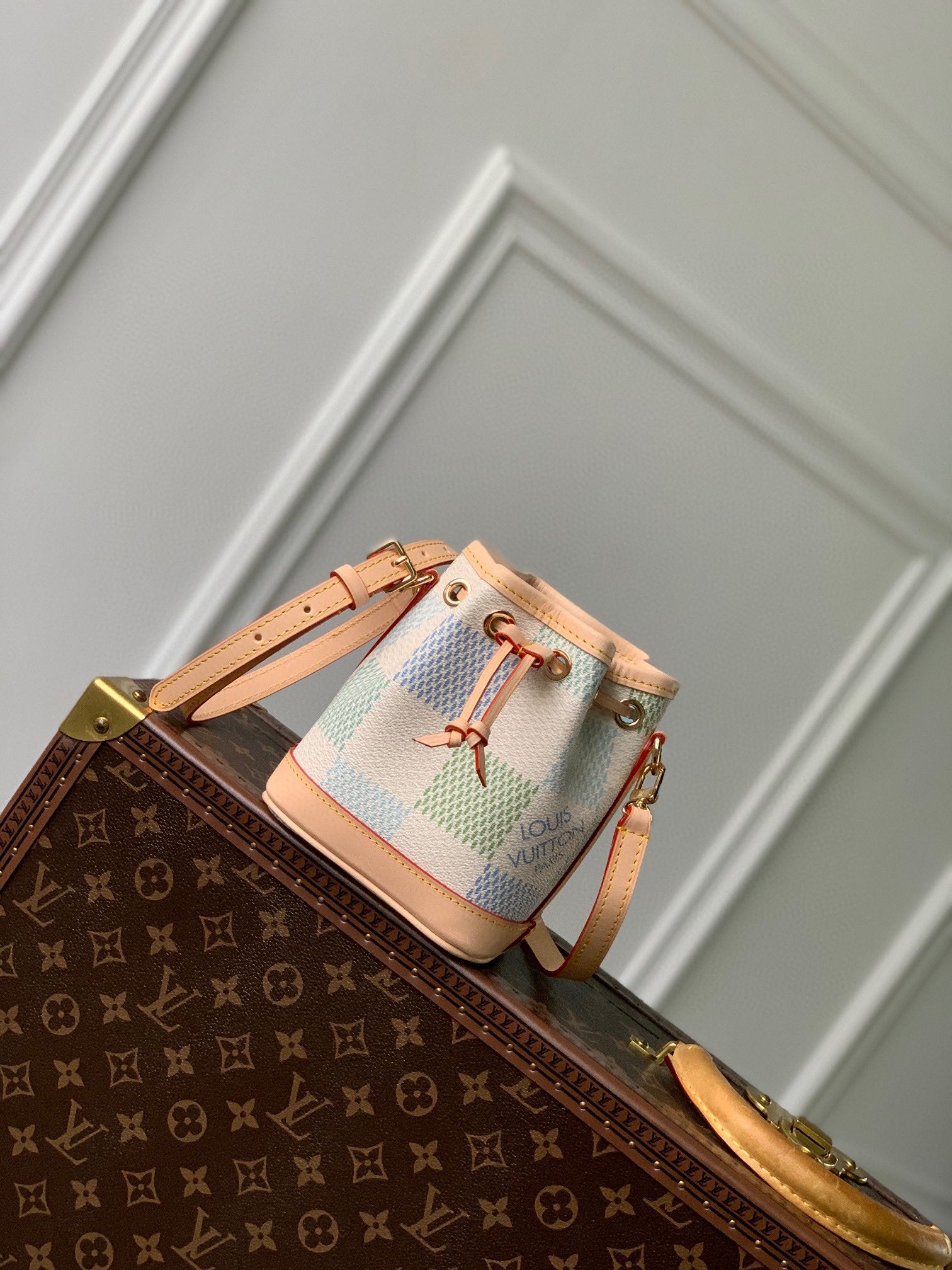 Louis Vuitton Nano Noé Damier Azur Bucket Bag - Limited Edition