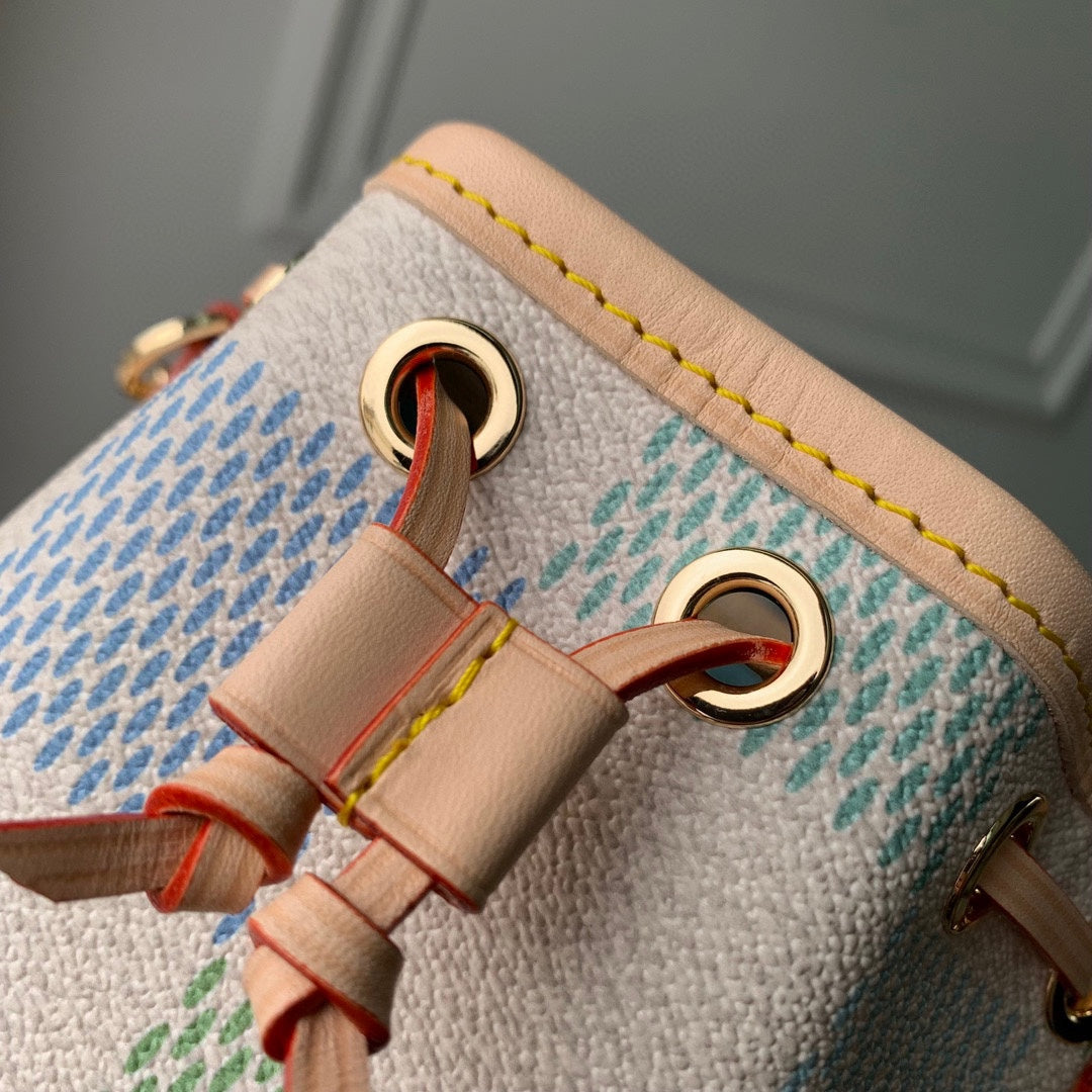 Louis Vuitton Nano Noé Damier Azur Bucket Bag - Limited Edition