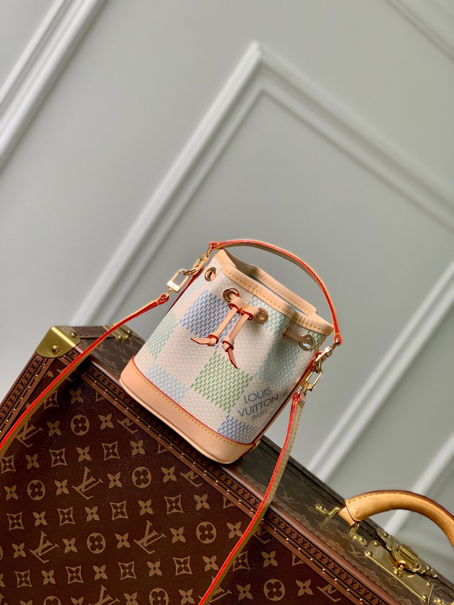Louis Vuitton Nano Noé Damier Azur Bucket Bag - Limited Edition