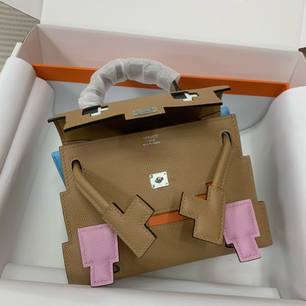 Hermès Kelly Doll Picto Handbag - Chai Epsom Leather Limited Edition Mini Bag