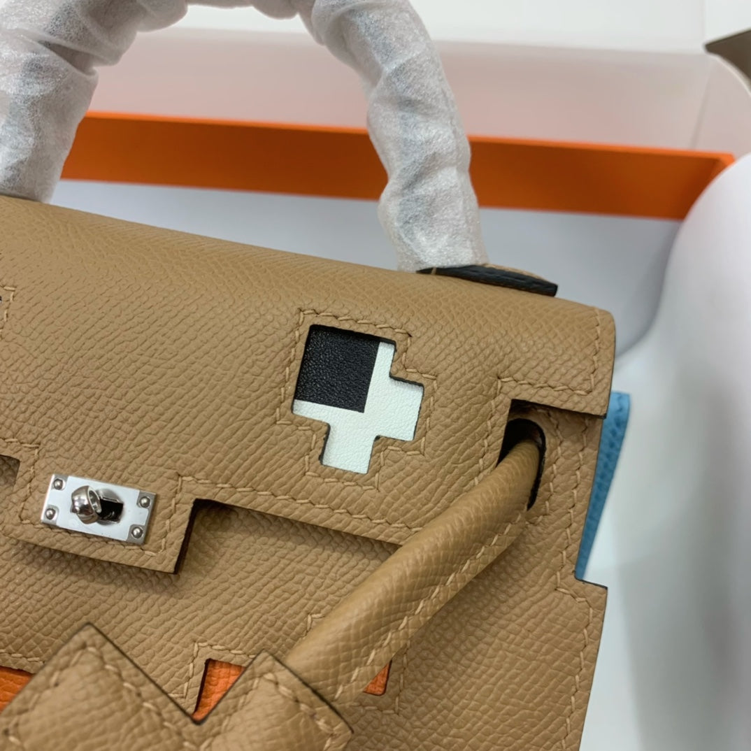 Hermès Kelly Doll Picto Handbag - Chai Epsom Leather Limited Edition Mini Bag