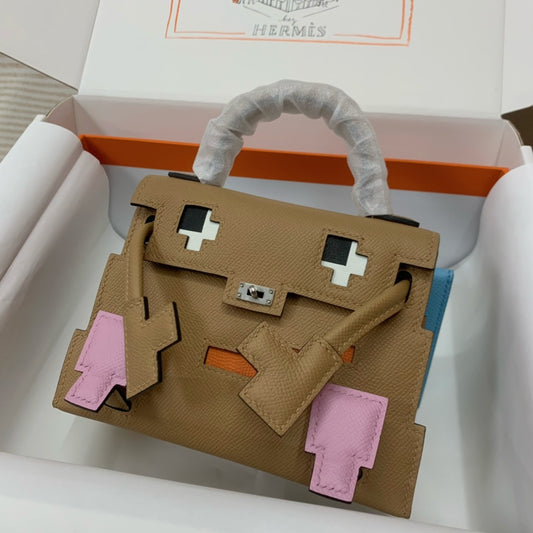 Hermès Kelly Doll Picto Handbag - Chai Epsom Leather Limited Edition Mini Bag