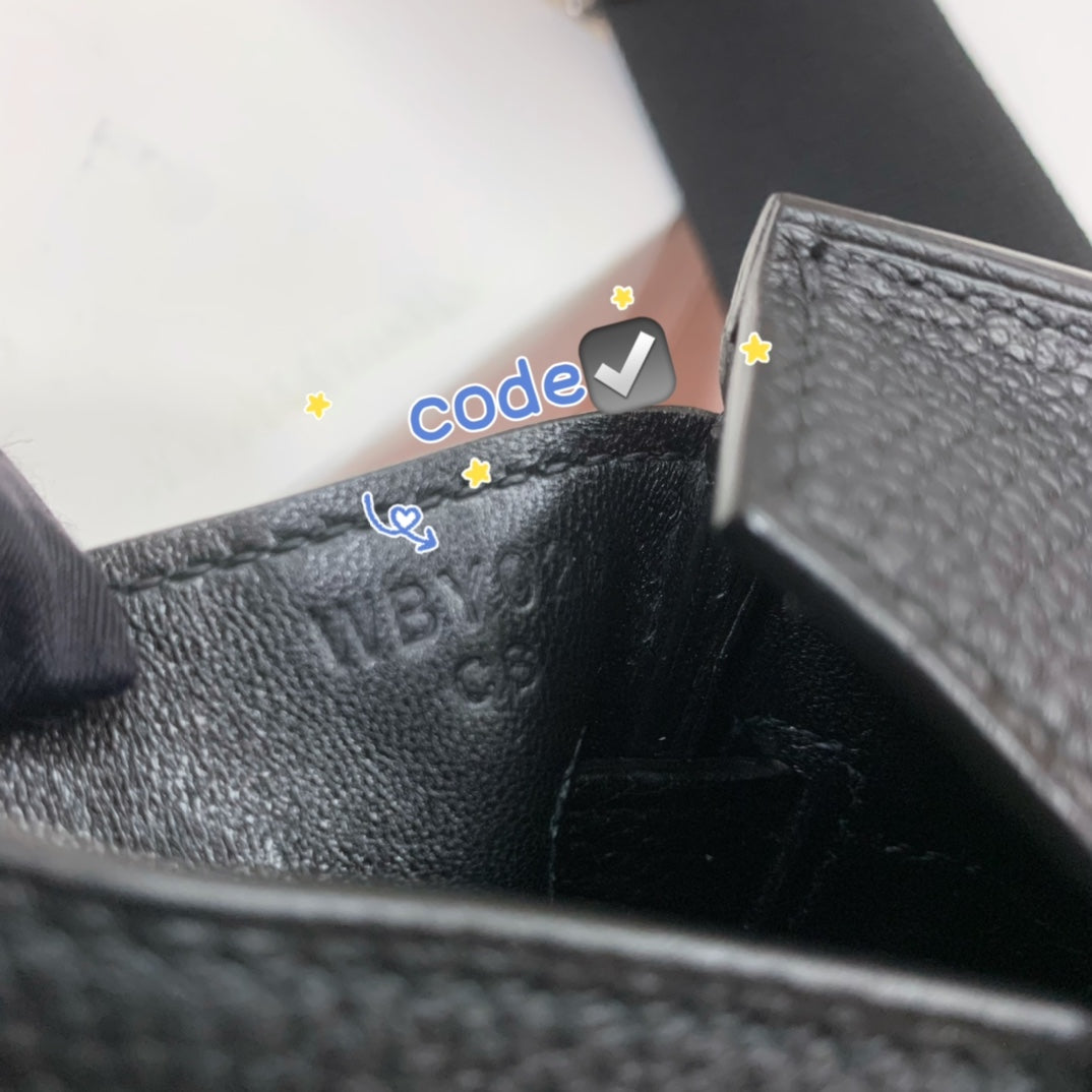 Hermès Kellyado Backpack Black Leather with Palladium Hardware