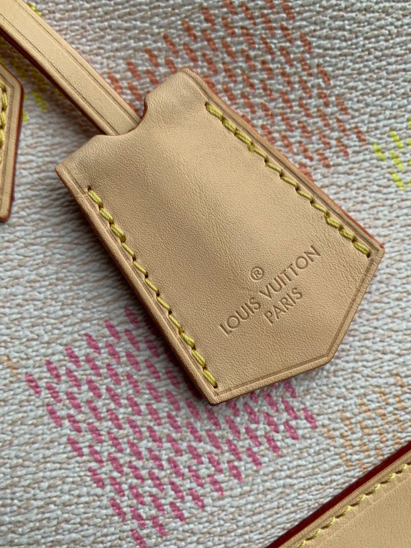 Louis Vuitton Alma BB Damierlicious Pastel Damier Azur Canvas Handbag