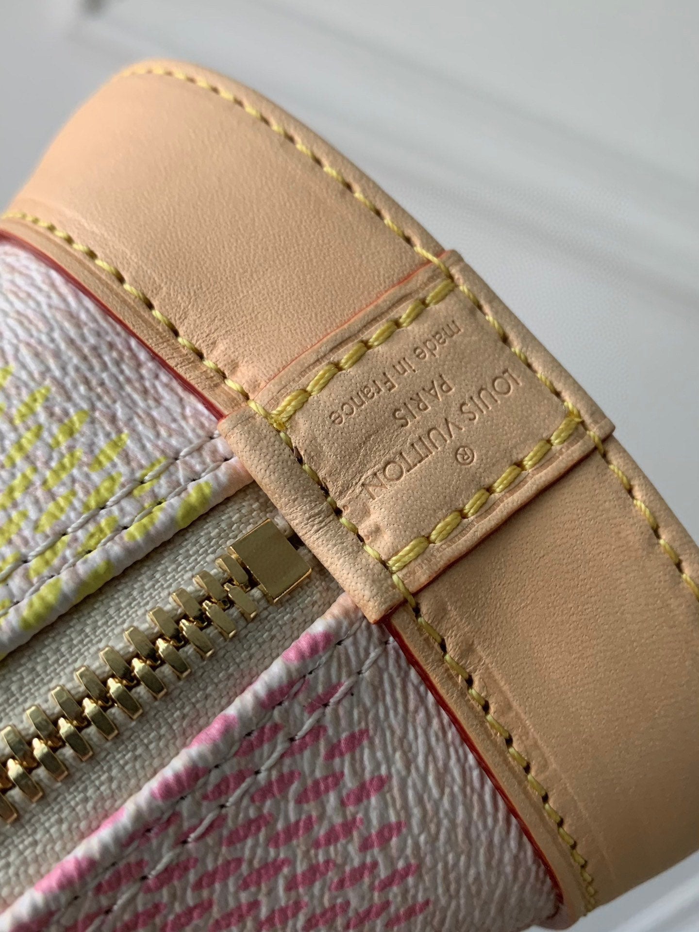 Louis Vuitton Alma BB Damierlicious Pastel Damier Azur Canvas Handbag
