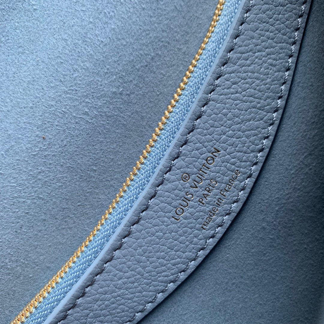 Louis Vuitton Diane Monogram Empreinte Leather Shoulder Bag - Light Blue