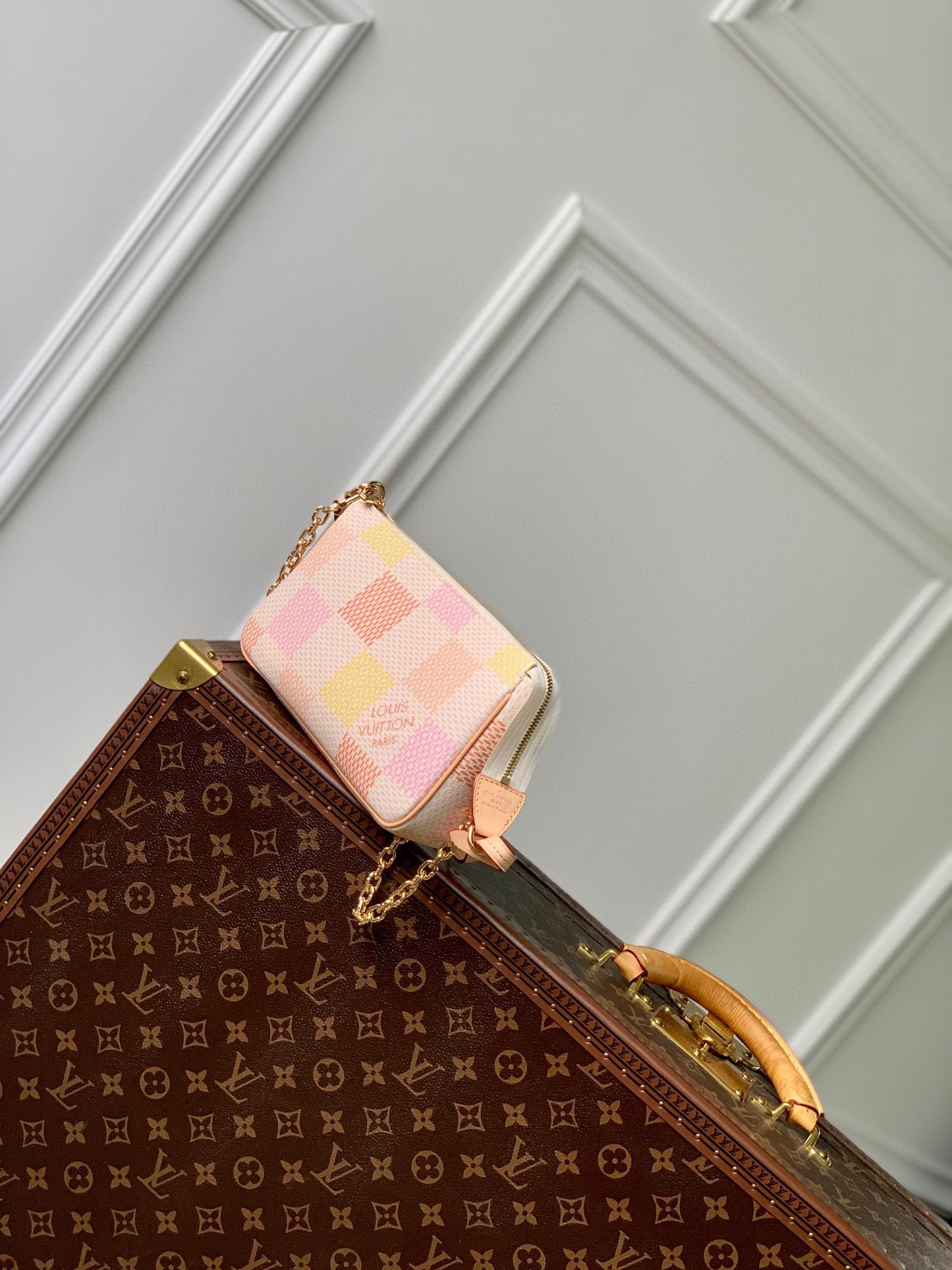 Louis Vuitton Damier Azur Pastel Mini Pochette Accessoires