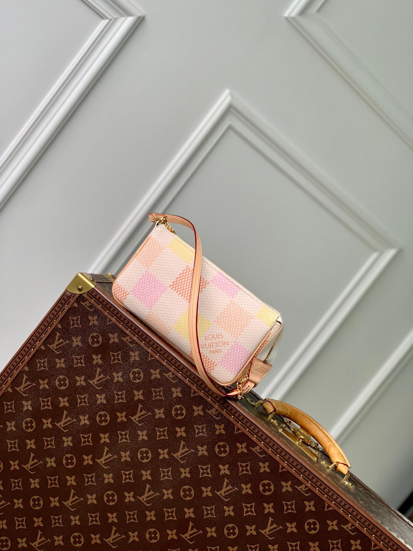 Louis Vuitton Damier Azur Pastel Mini Pochette Accessoires