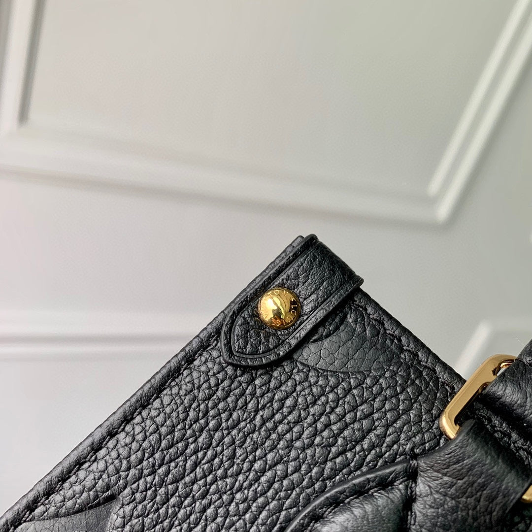 Louis Vuitton OnTheGo PM Monogram Empreinte Leather Handbag - Black